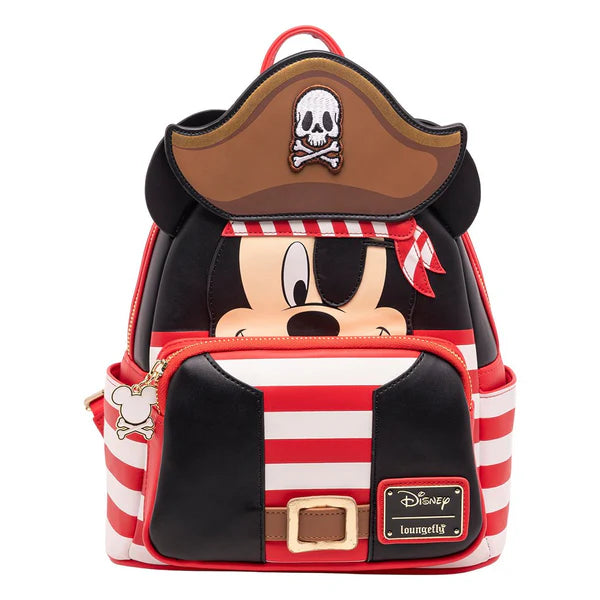 New Loungefly Disney Pirate Mickey Mouse Cosplay Mini Backpack