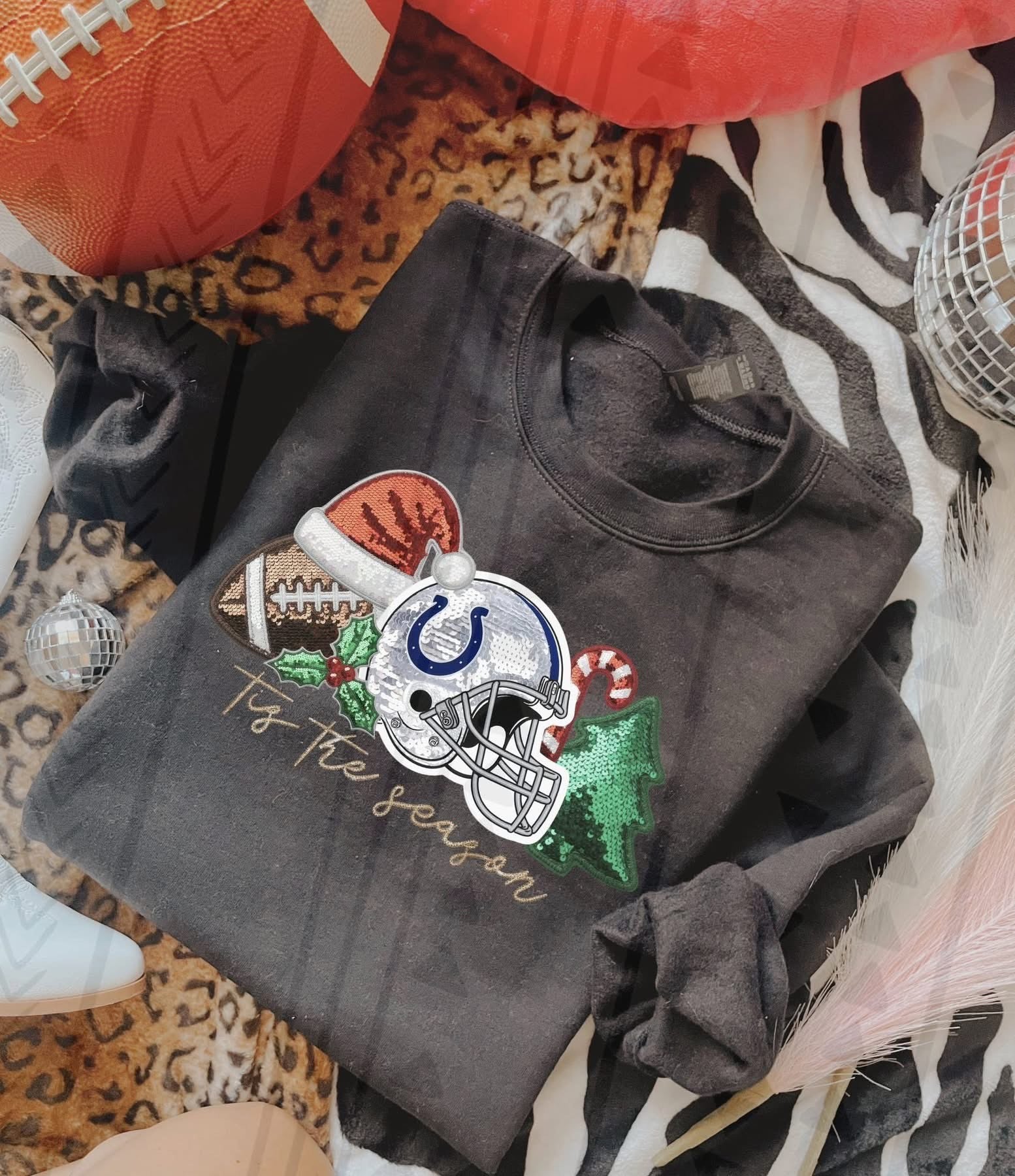 Sequin NFL sweatshirt