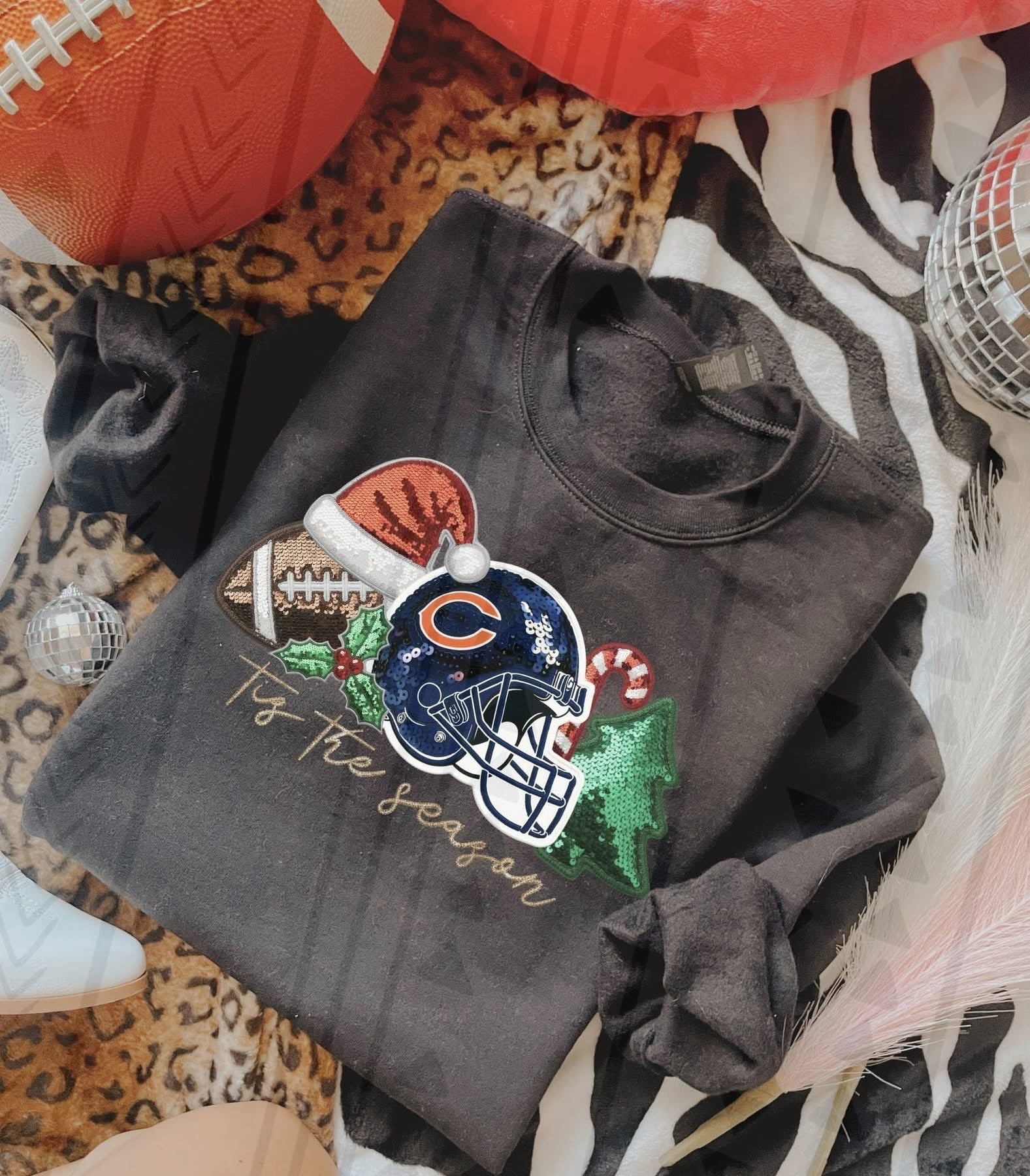 Sequin NFL sweatshirt