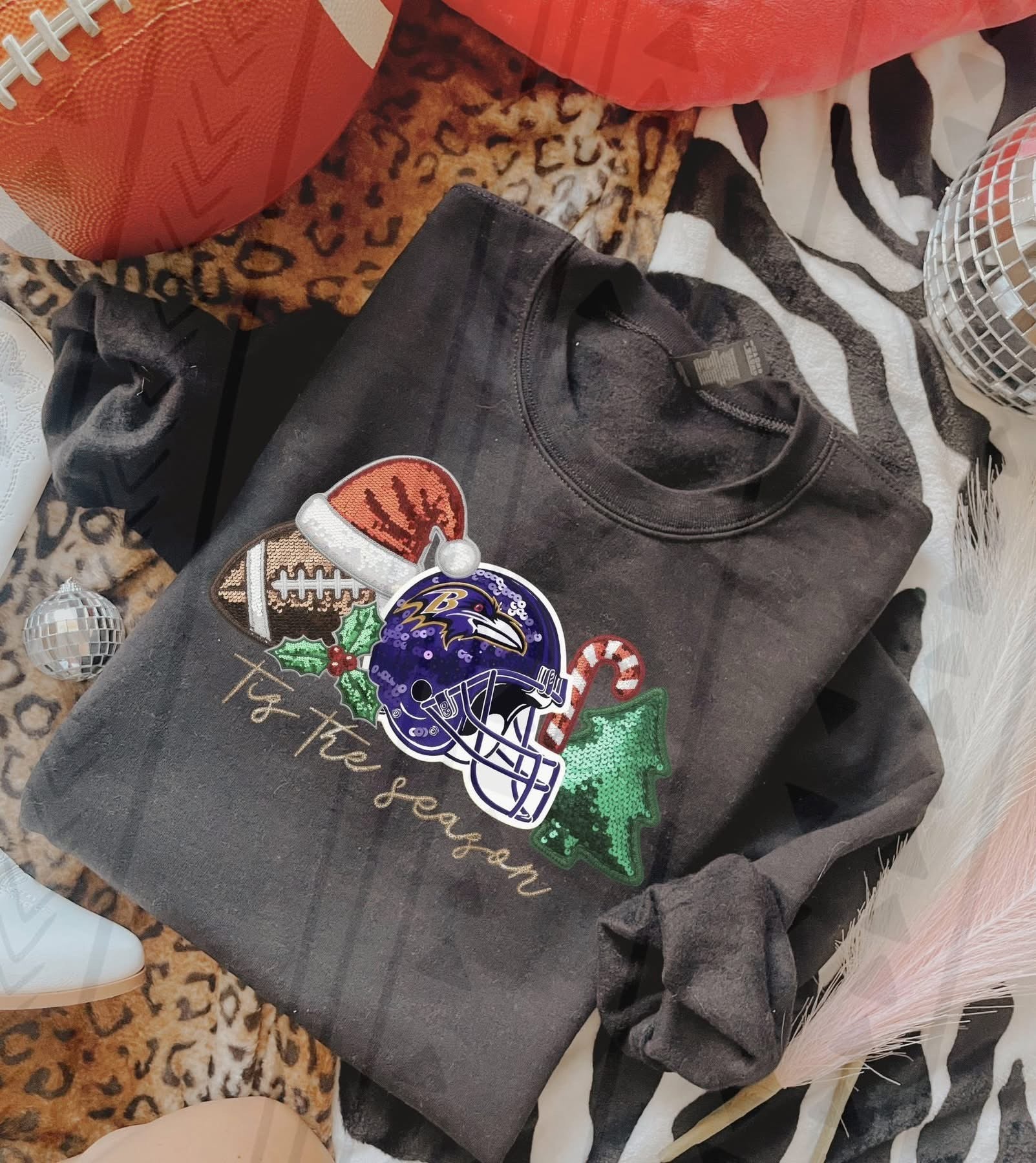 Sequin NFL sweatshirt