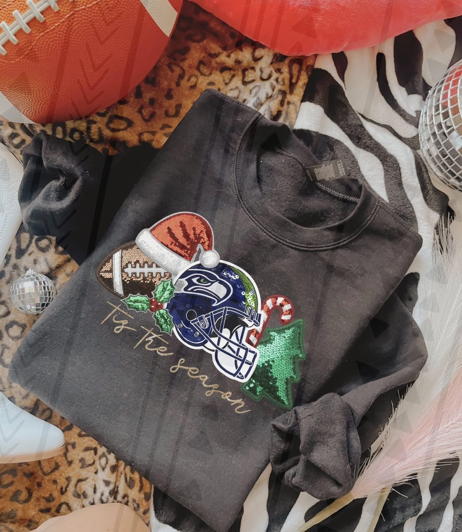 Sequin NFL sweatshirt