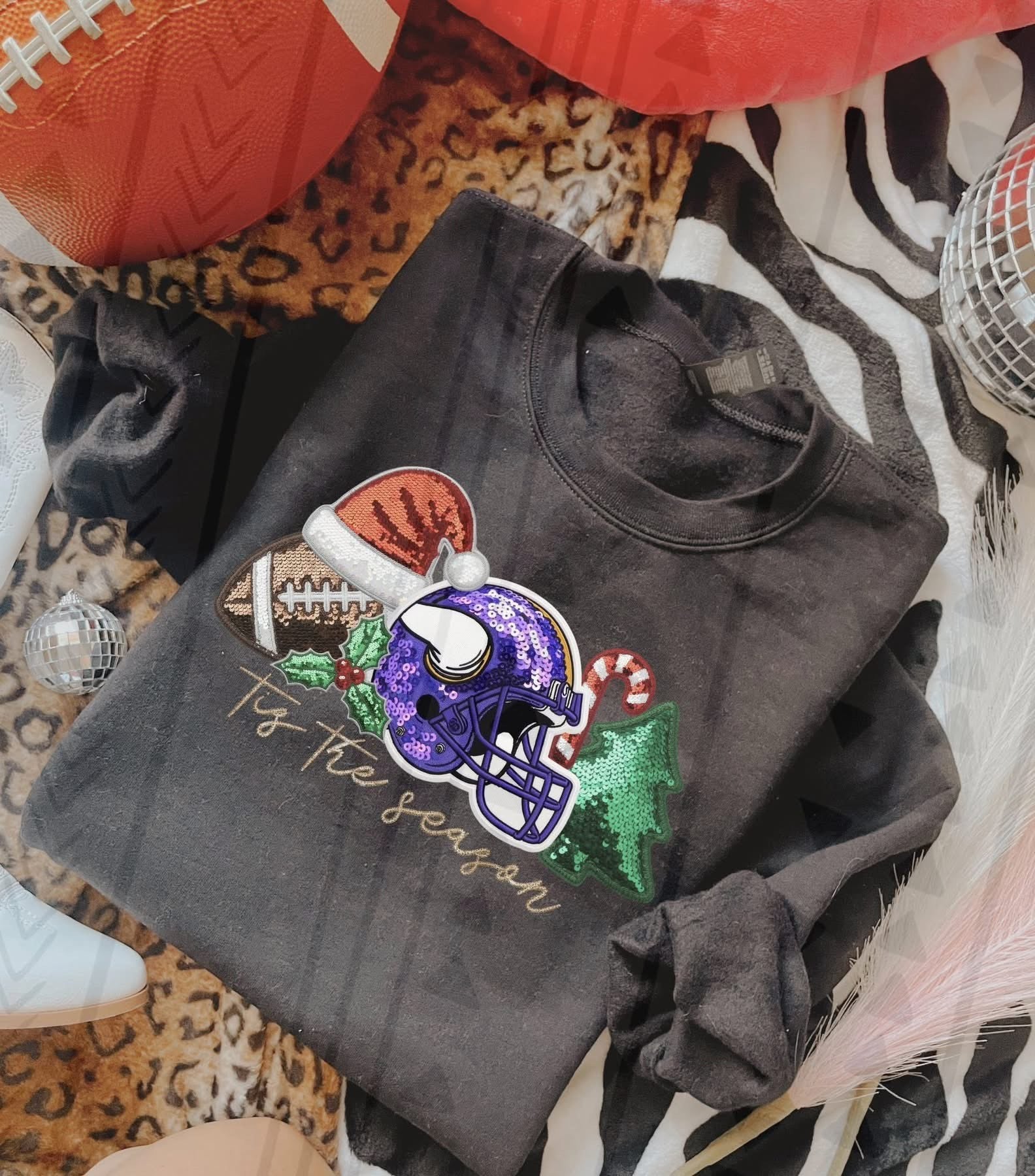 Sequin NFL sweatshirt