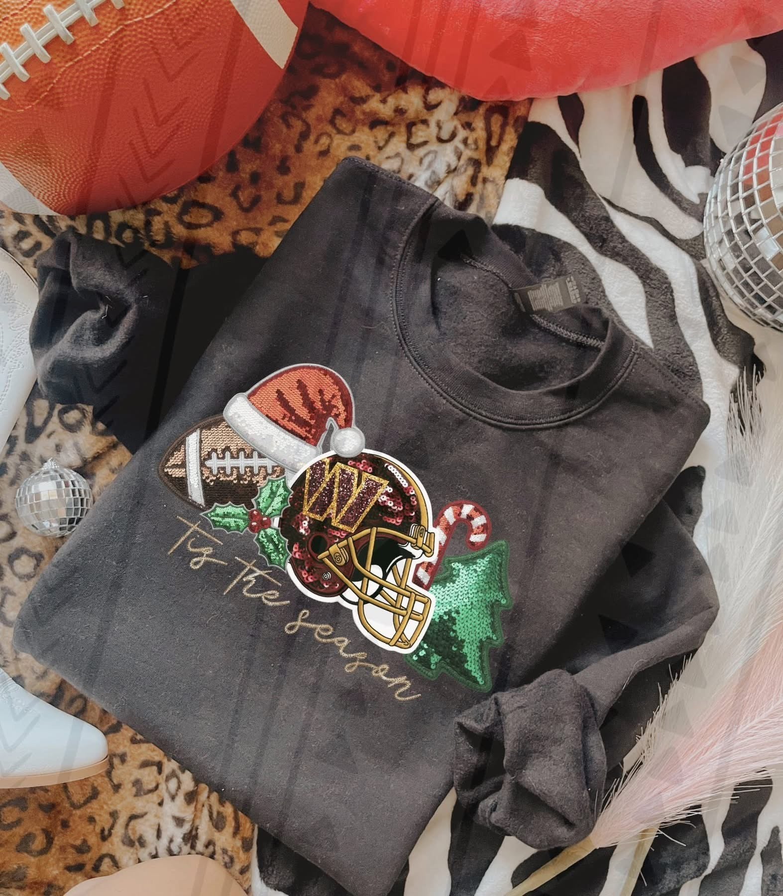 Sequin NFL sweatshirt