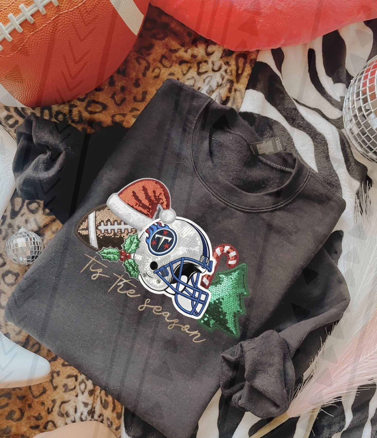 Sequin NFL sweatshirt