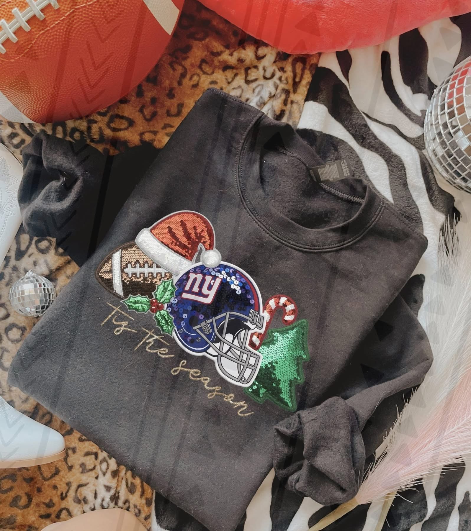 Sequin NFL sweatshirt