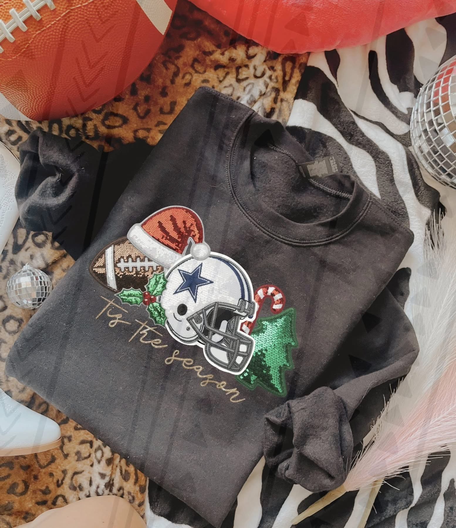 Sequin NFL sweatshirt