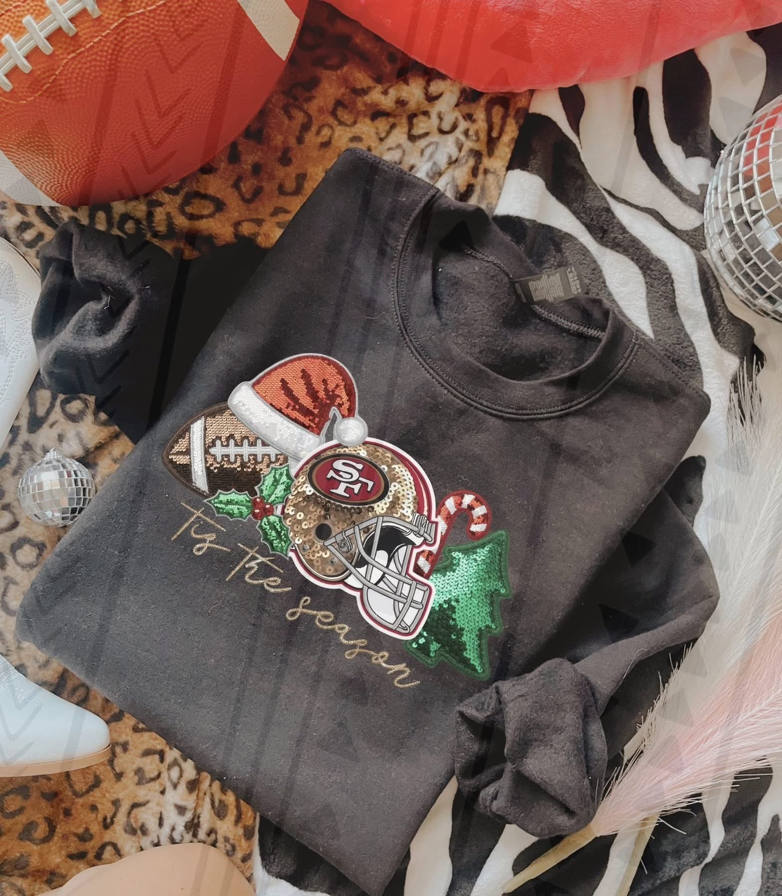 Sequin NFL sweatshirt