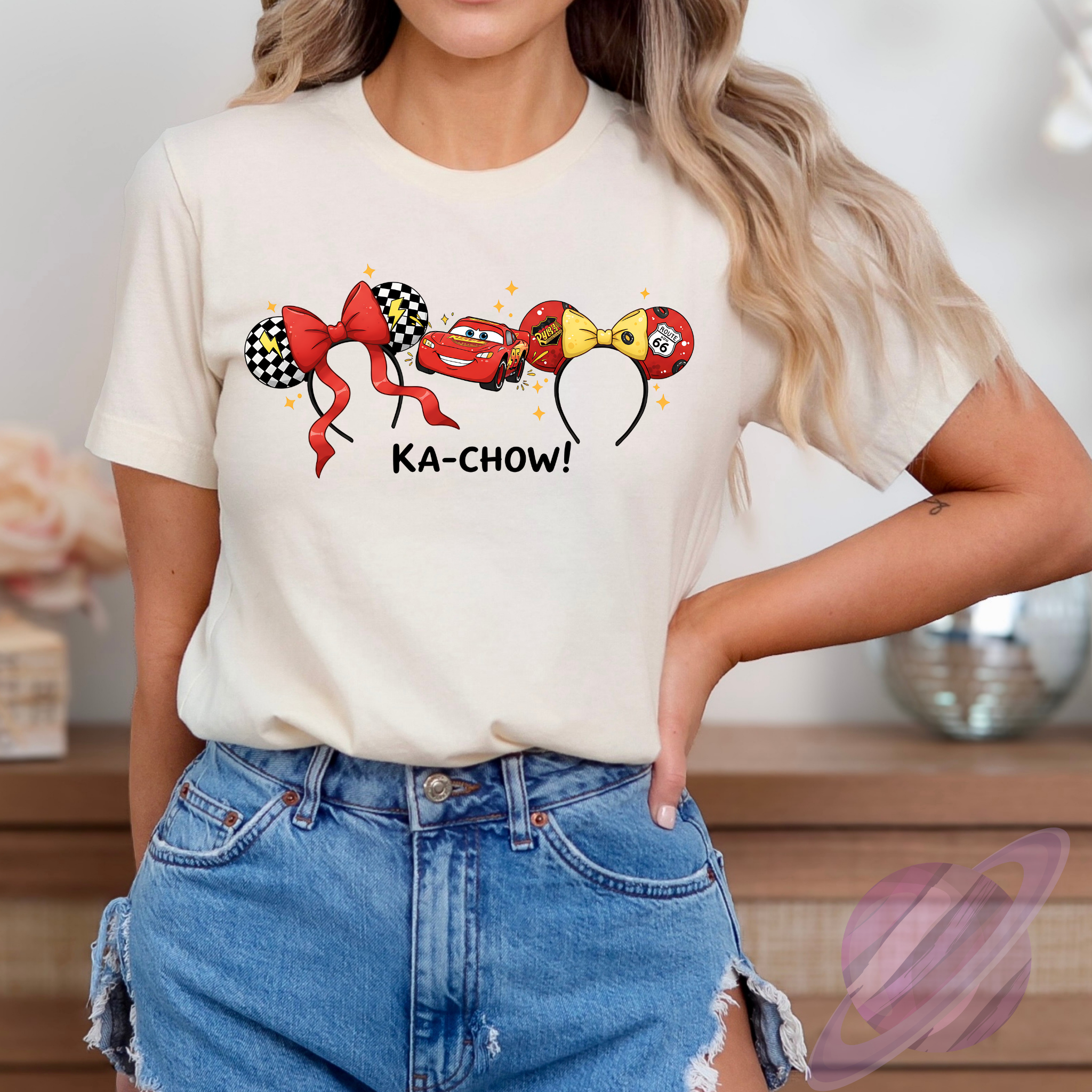 Fantasy Princess Ear Bow Tee • Cute Cartoon Aesthetic Top